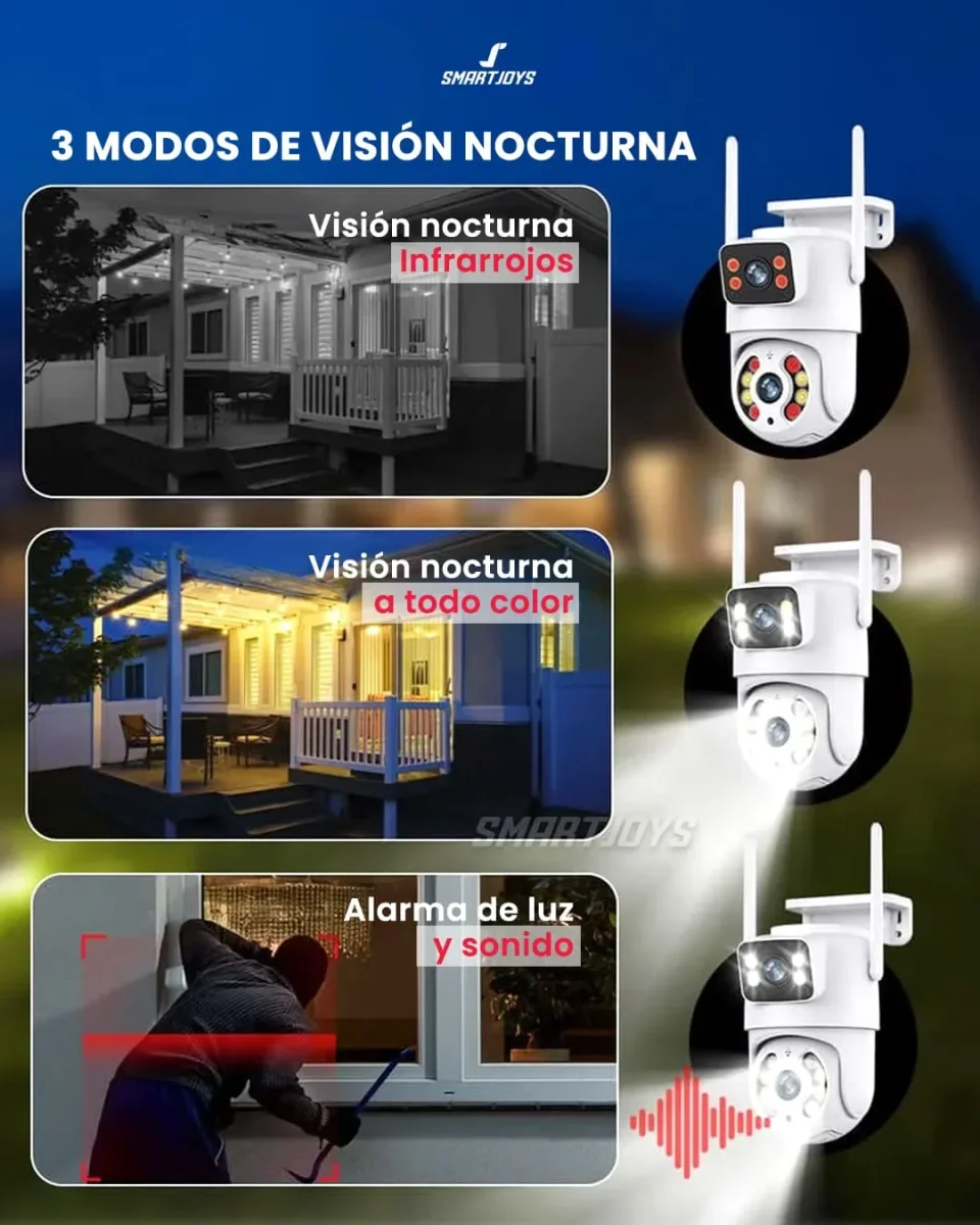 Cámara De Seguridad Exterior Doble Lente Wi-Fi MAIS-15 - Imagen 3