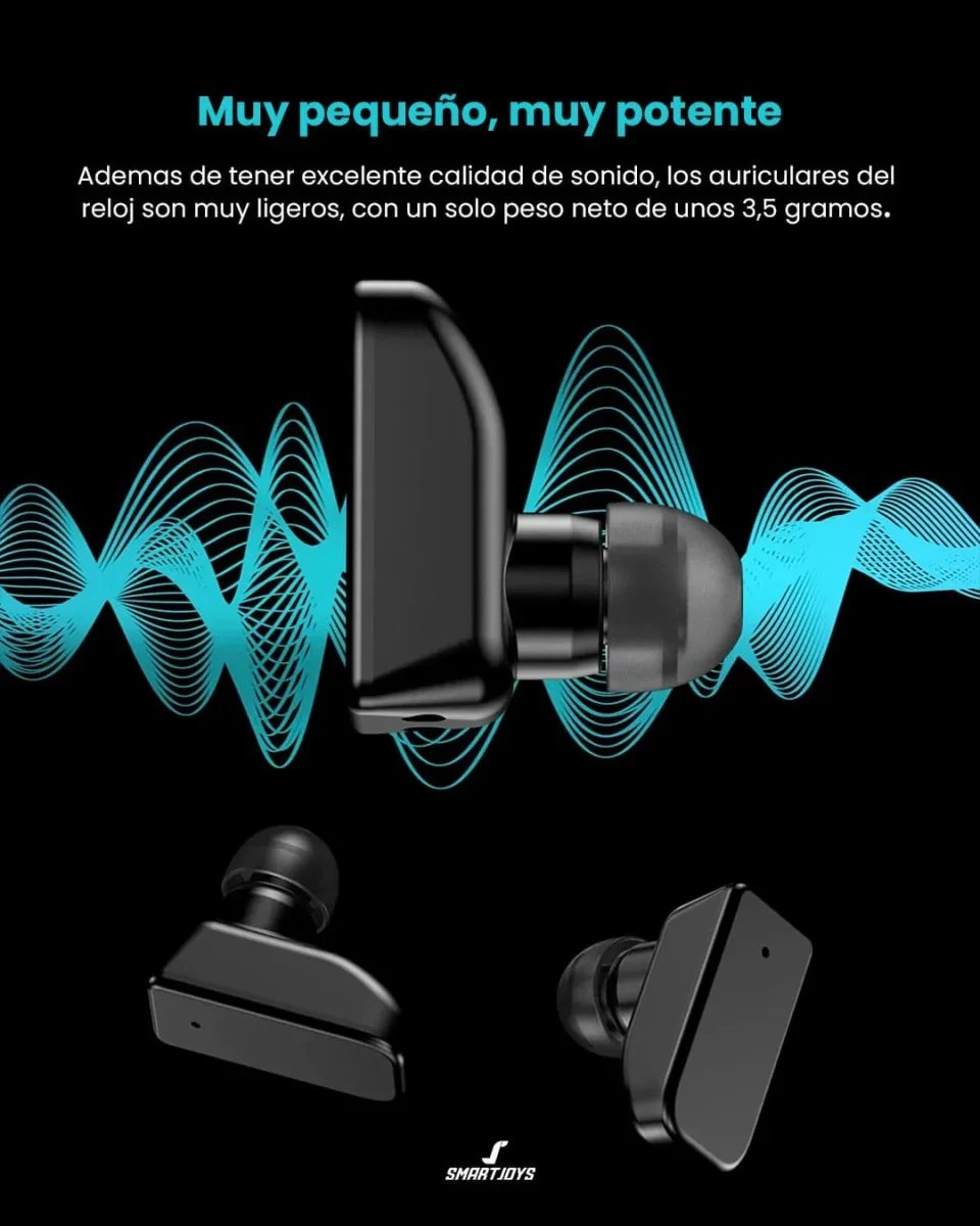 Smartwatch con audífonos Mobulaa GT RICO - Imagen 5